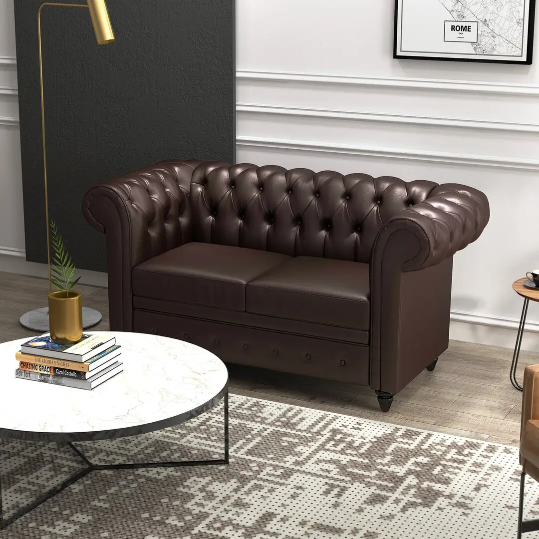 Canapea Homcom 833-709V00DR (Brown)