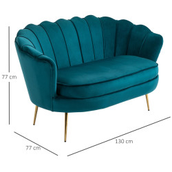 Диван Homcom 833-957 (Turquoise/Gold) Thumb