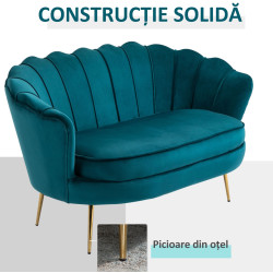 Диван Homcom 833-957 (Turquoise/Gold) Thumb