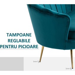 Диван Homcom 833-957 (Turquoise/Gold) Thumb