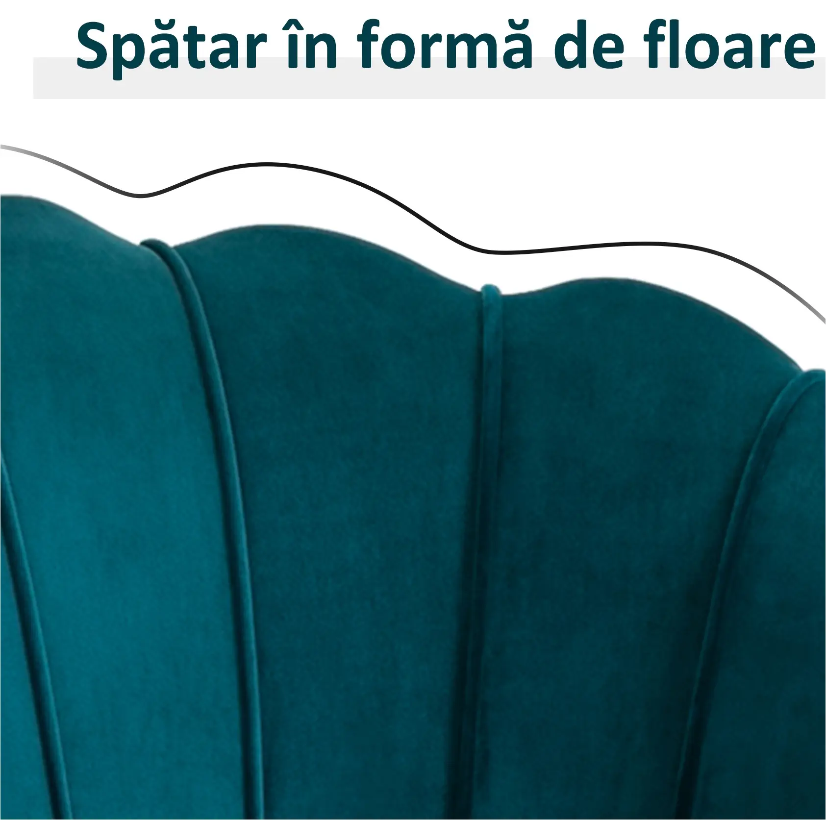 Диван Homcom 833-957 (Turquoise/Gold) - 9