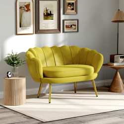 Canapea Homcom 833-957V00YL (Yellow)