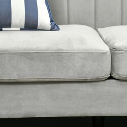 Canapea Homcom 839-476V00LG 199x72x75 cm (Light Grey/Black) Thumb