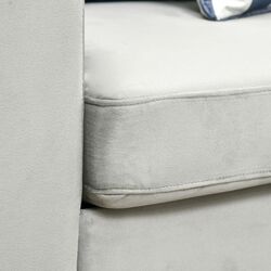 Canapea Homcom 839-476V00LG 199x72x75 cm (Light Grey/Black) Thumb