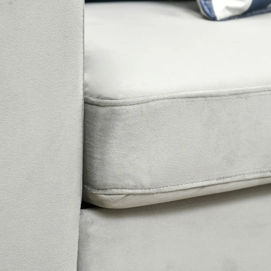 Canapea Homcom 839-476V00LG 199x72x75 cm (Light Grey/Black)