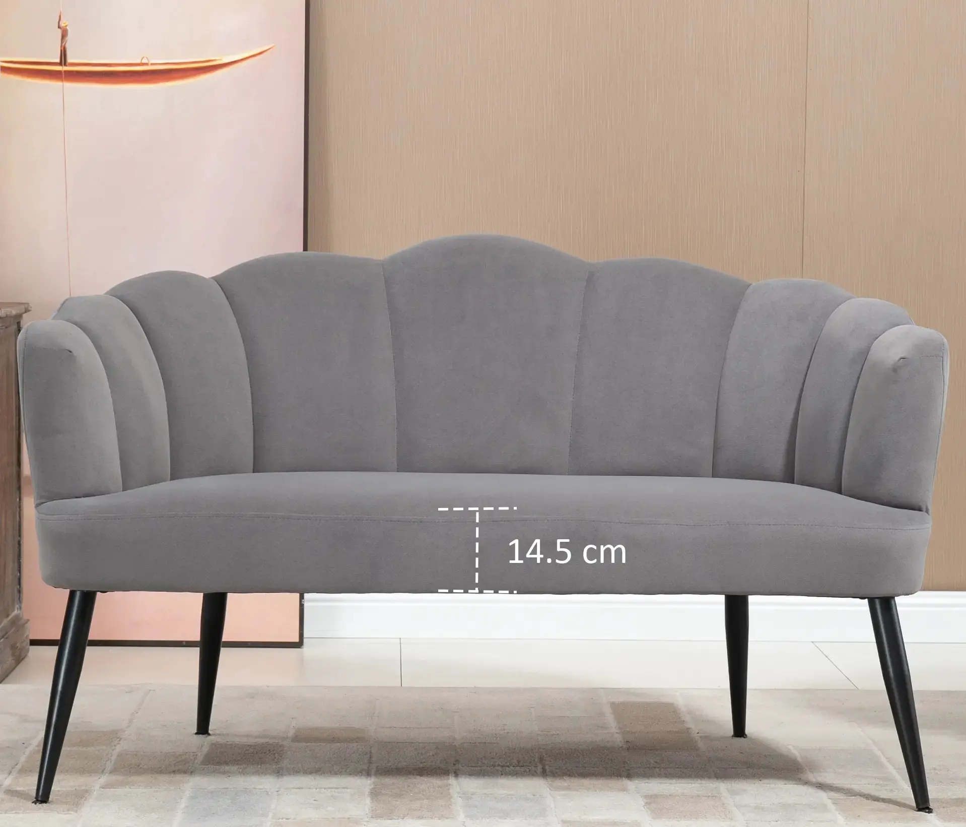 Canapea Homcom 839-483V00CG (Grey) - 7