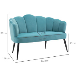Canapea Homcom 839-483V00GN (Turquoise) Thumb