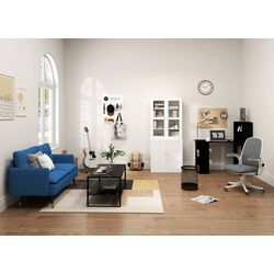 Диван Homcom 839-622V00DB 139x68x80 cm (Dark Blue/Black/Gold) Thumb