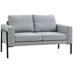 Диван Homcom 839-782V00LG 138x70x83 cm (Grey/Black) Thumb