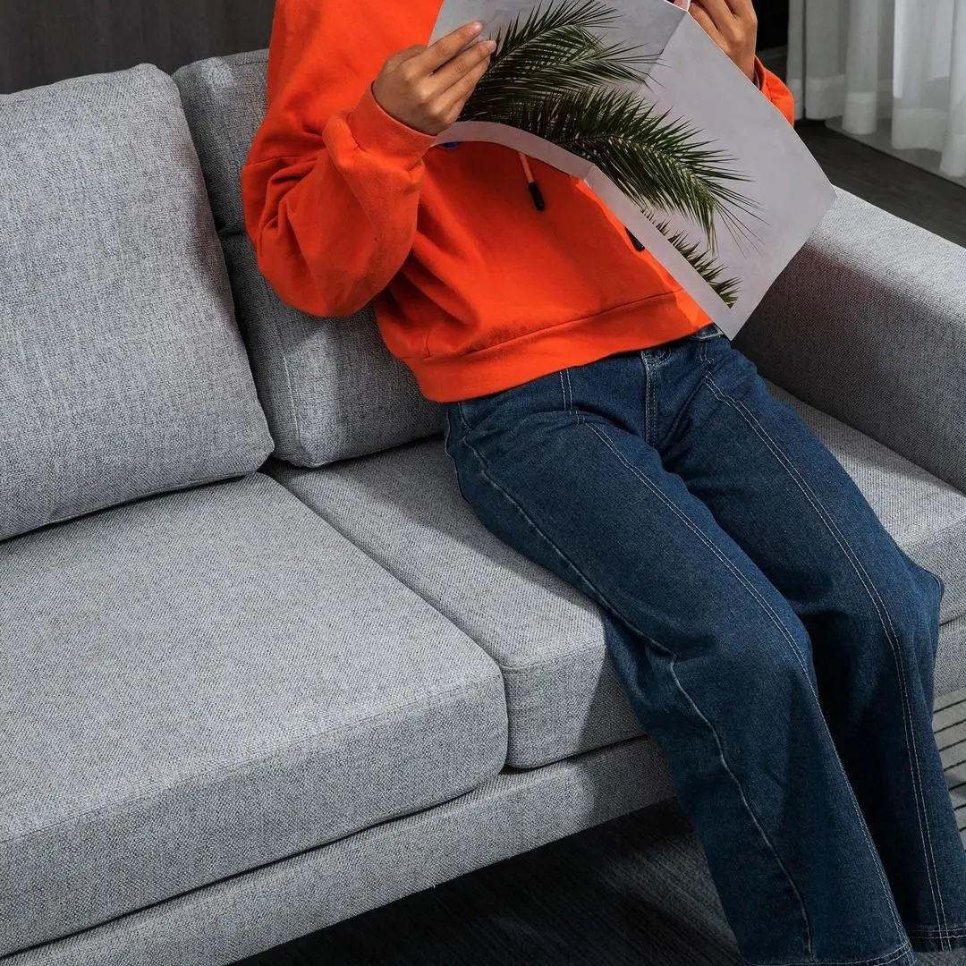 Диван Homcom 839-782V00LG 138x70x83 cm (Grey/Black)