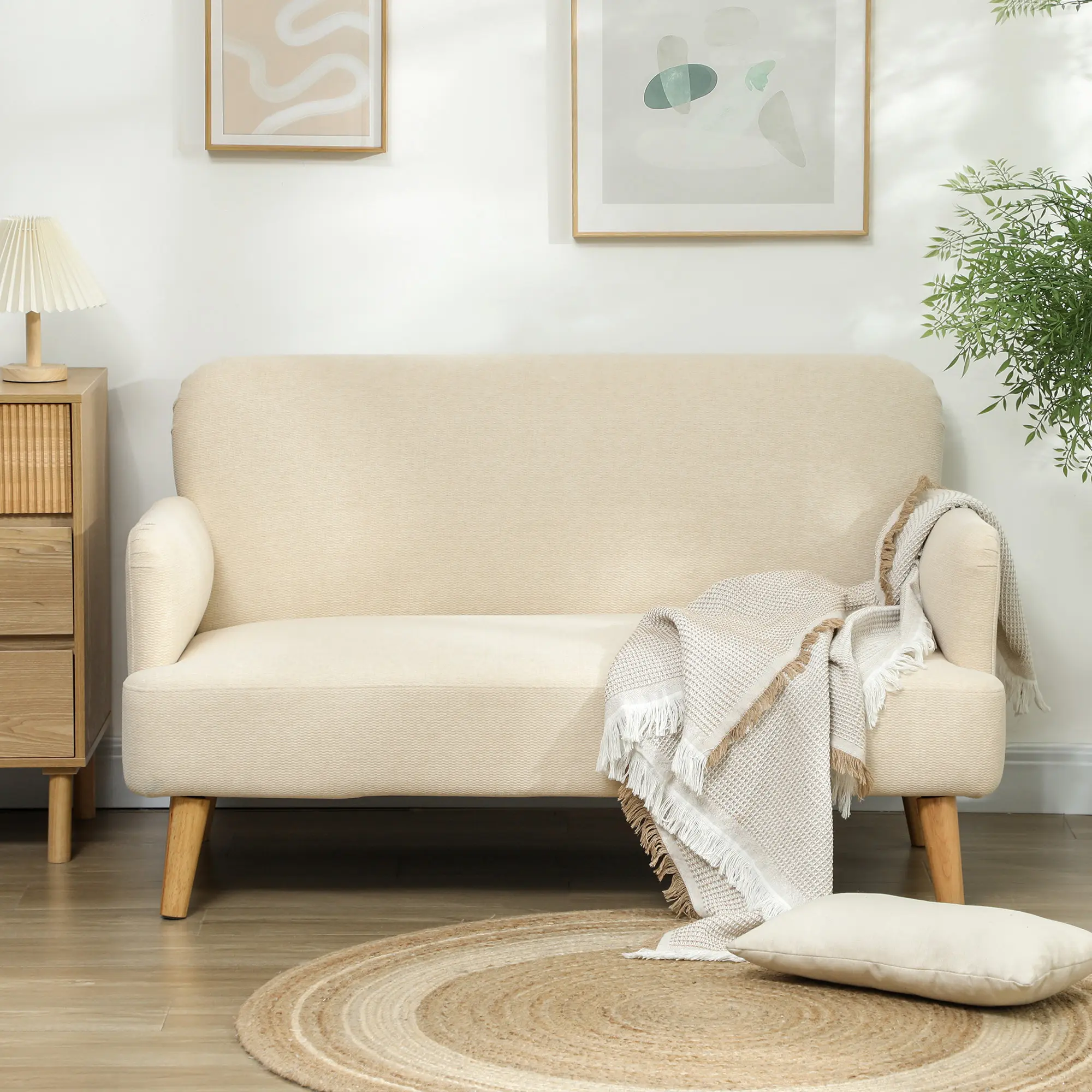 Диван Homcom 83B-056V01CW (Cream White) - 6