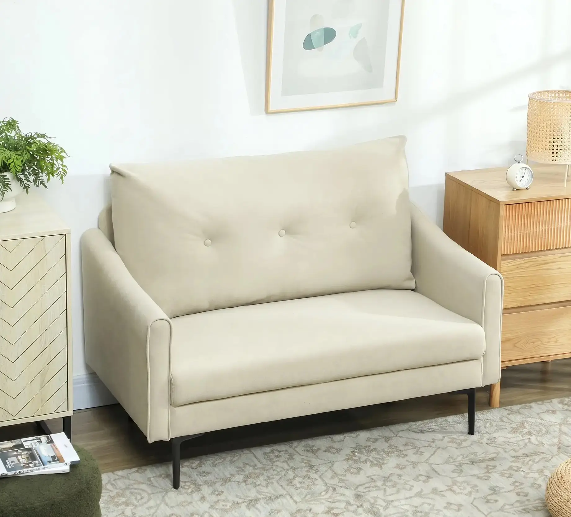 Диван Homcom 83B-483V00CW (Cream White) - 6