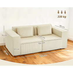 Диван Homcom 83B-509V00BG (Beige) Thumb