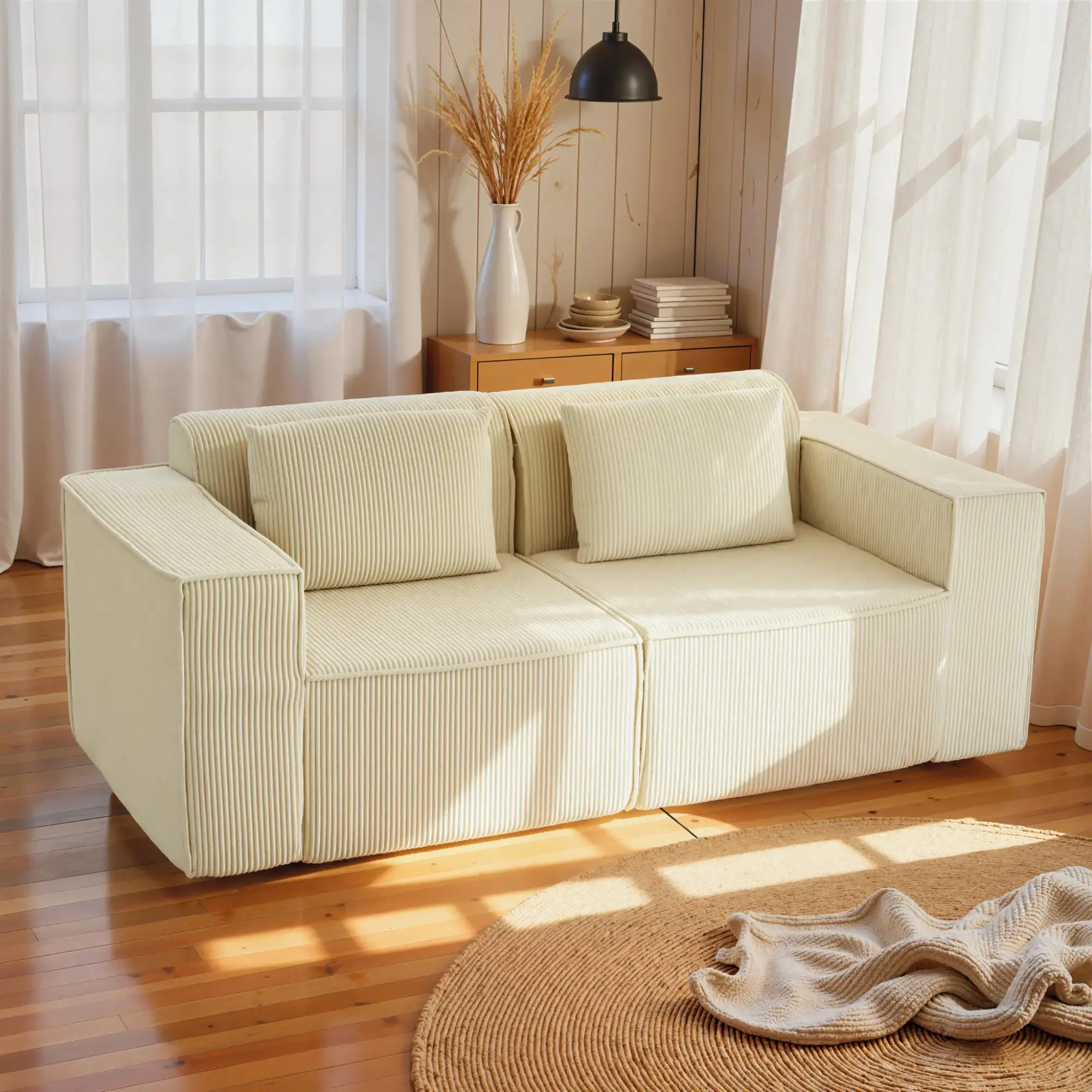 Диван Homcom 83B-509V00BG (Beige) - 7