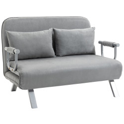 Canapea extensibila Homcom 833-042LG (Light Grey) Thumb