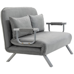 Canapea extensibila Homcom 833-042LG (Light Grey) Thumb