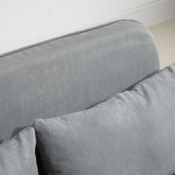 Canapea extensibila Homcom 833-042LG (Light Grey) Thumb