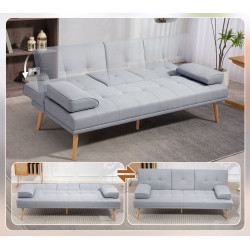 Диван раскладной Homcom 833-663 (Light Grey) Thumb