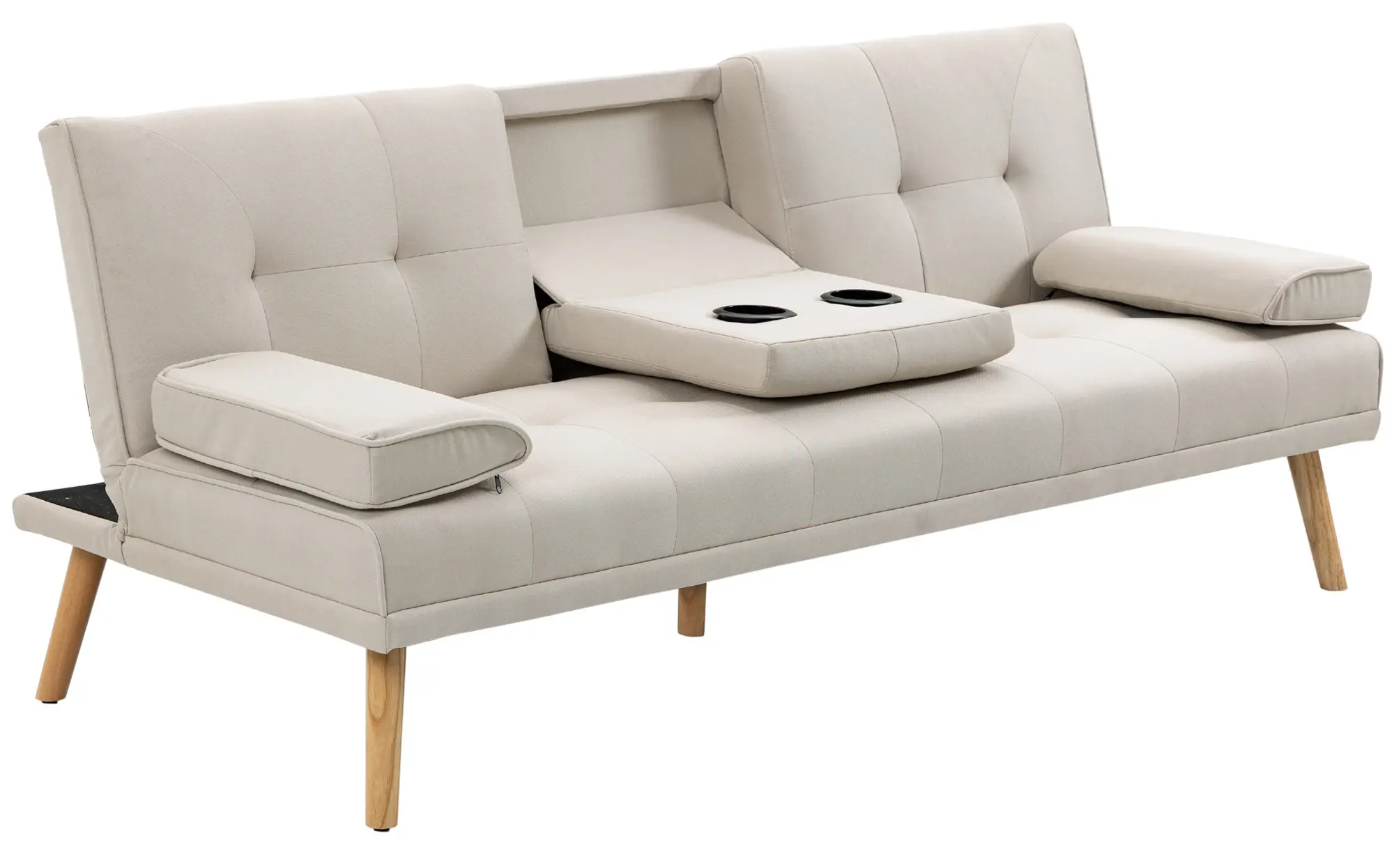 Диван раскладной Homcom 833-663BG (Beige) - 3