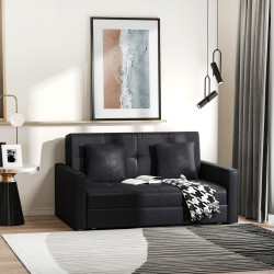 Диван раскладной Homcom 833-728CG (Black)