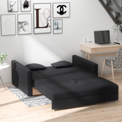 Диван раскладной Homcom 833-728CG (Black) Thumb
