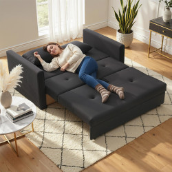 Диван раскладной Homcom 833-728CG (Black) Thumb