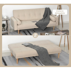 Диван раскладной Homcom 833-869BG (Beige) Thumb