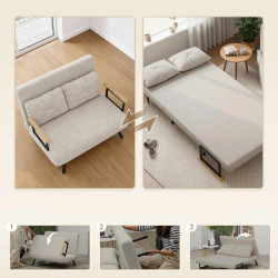 Диван раскладной Homcom 839-835V00BG (Beige) Thumb