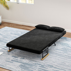 Canapea extensibila Homcom 839-835V00BK (Black) Thumb