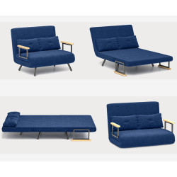 Диван раскладной Homcom 839-835V00BU (Blue) Thumb