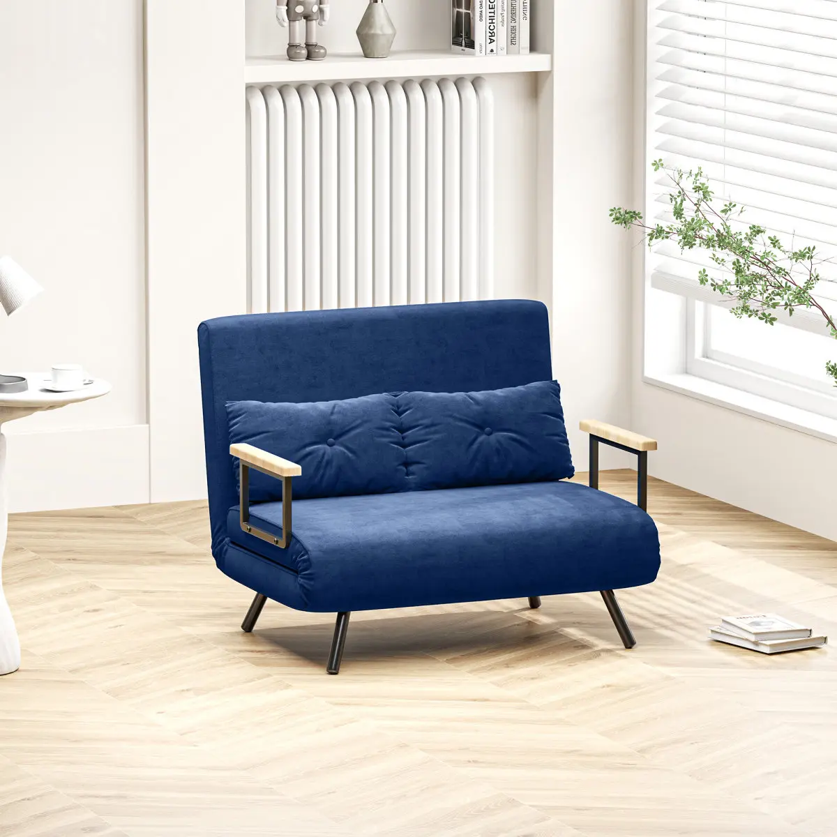 Диван раскладной Homcom 839-835V00BU (Blue) - 8