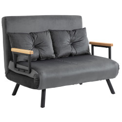 Диван раскладной Homcom 839-835V00CG (Dark Grey)