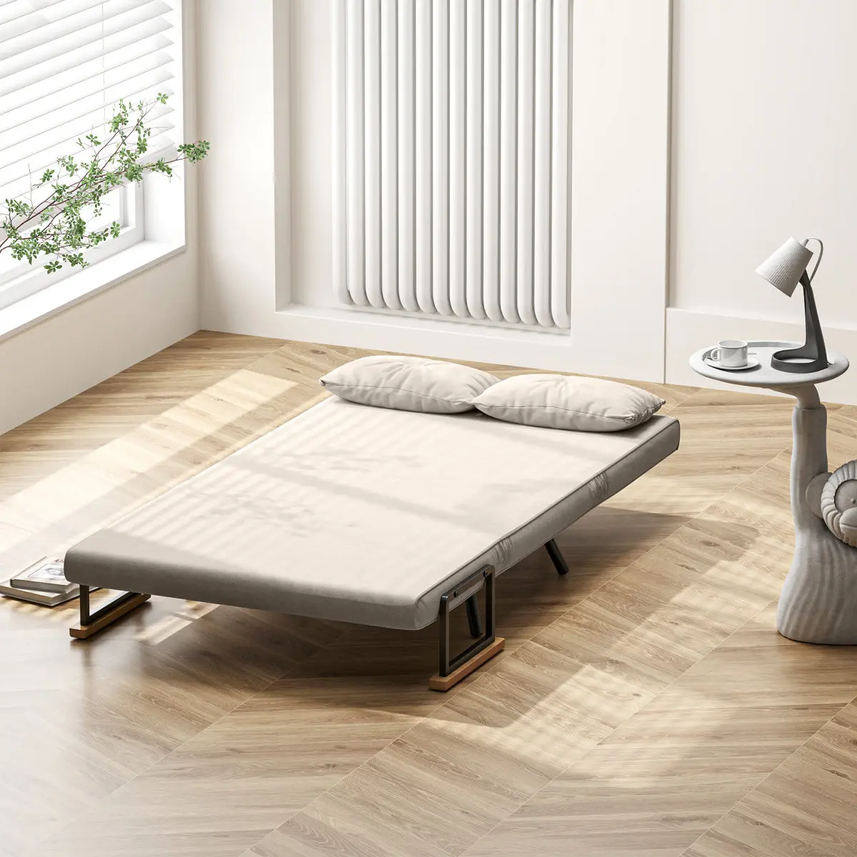 Диван раскладной Homcom 839-835V00CW (Cream) - 2