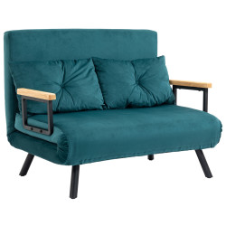 Диван раскладной Homcom 839-835V00DB (Dark Turquoise) Thumb