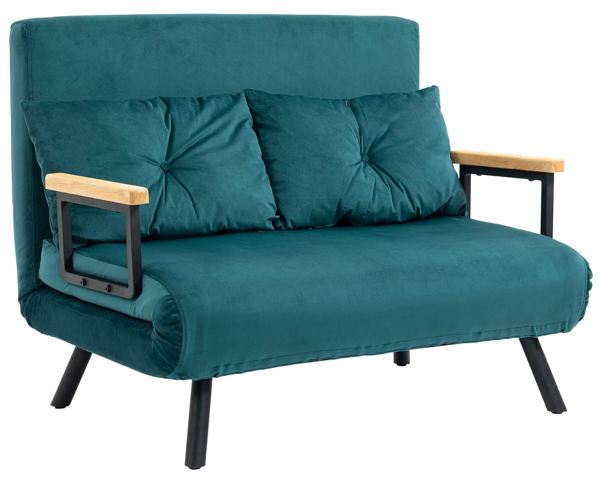 Диван раскладной Homcom 839-835V00DB (Dark Turquoise) - 2