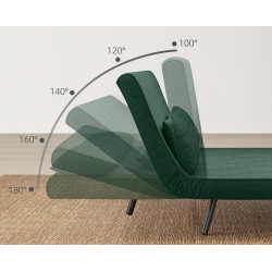 Диван раскладной Homcom 839-835V00GN (Green) Thumb