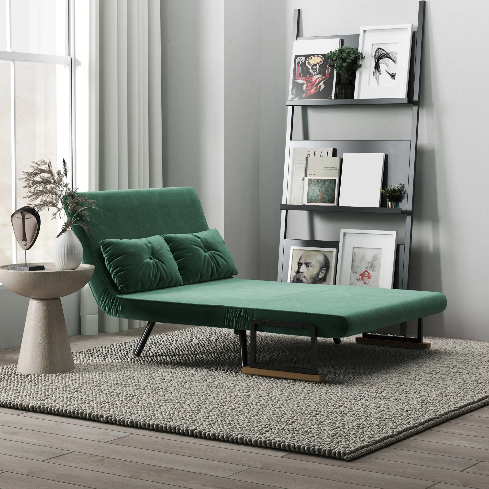 Диван раскладной Homcom 839-835V00GN (Green) - 7
