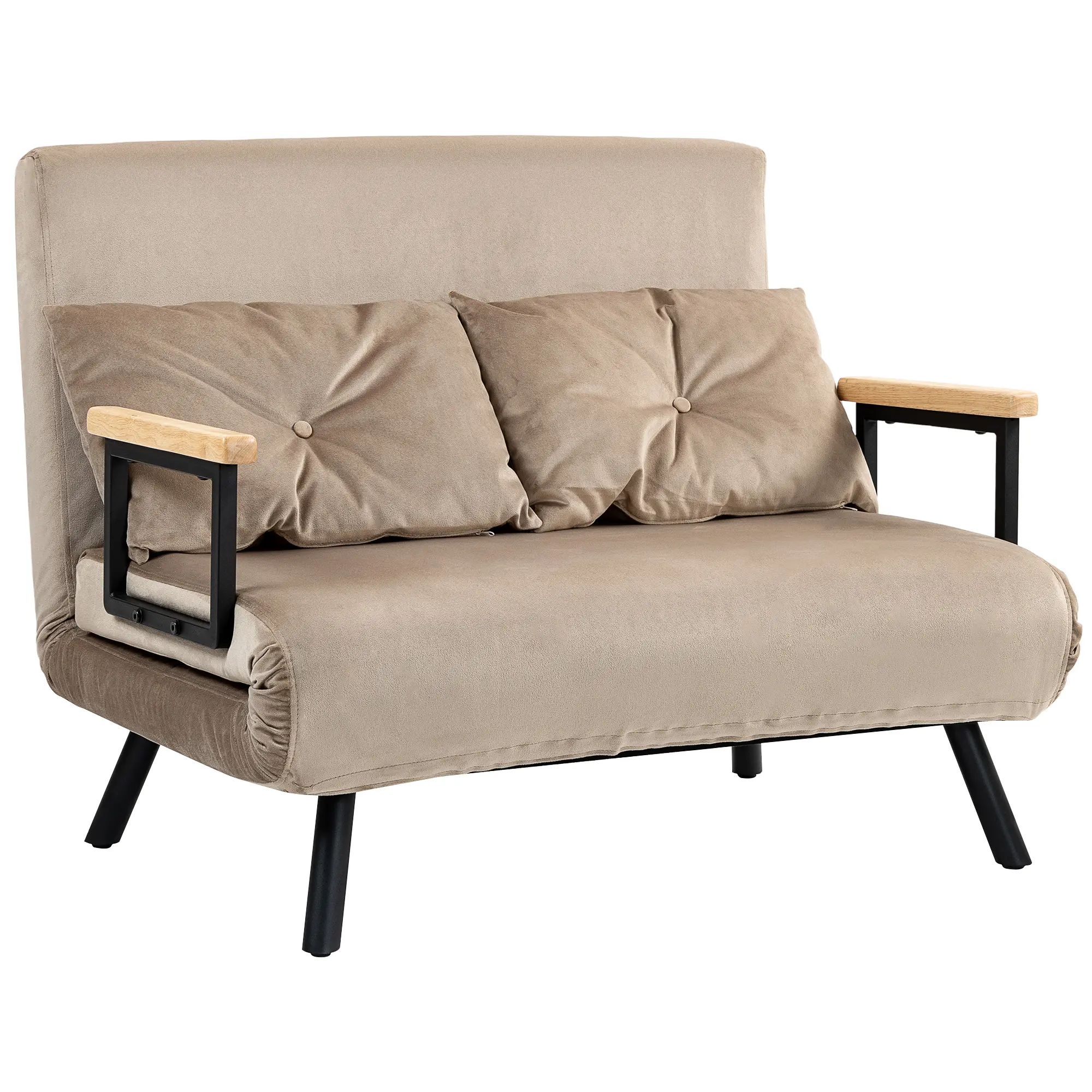 Canapea extensibila Homcom 839-835V00LG (Brown) - 2