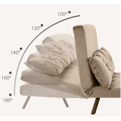 Canapea extensibila Homcom 839-835V00LG (Brown) Thumb