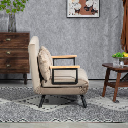 Canapea extensibila Homcom 839-835V00LG (Brown) Thumb
