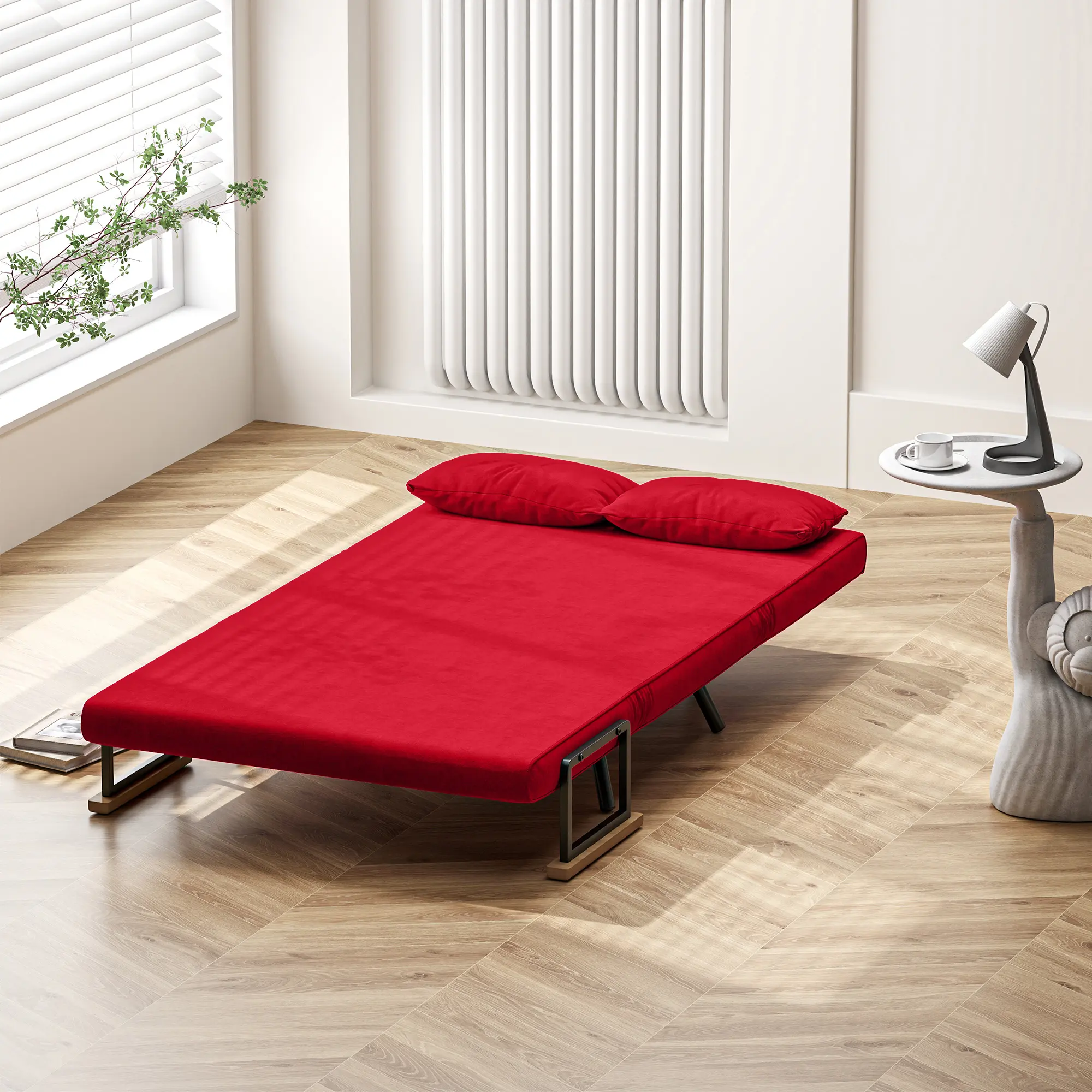 Диван раскладной Homcom 839-835V00RD (Red) - 9