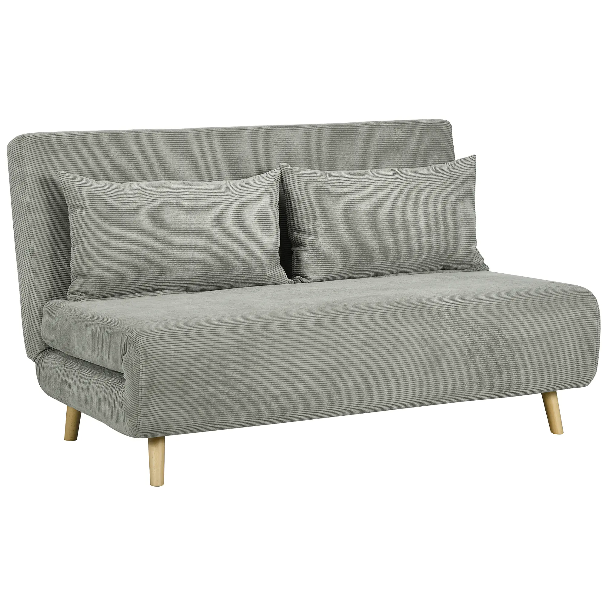 Canapea extensibila Homcom 839-902V00GY (Grey) - 2