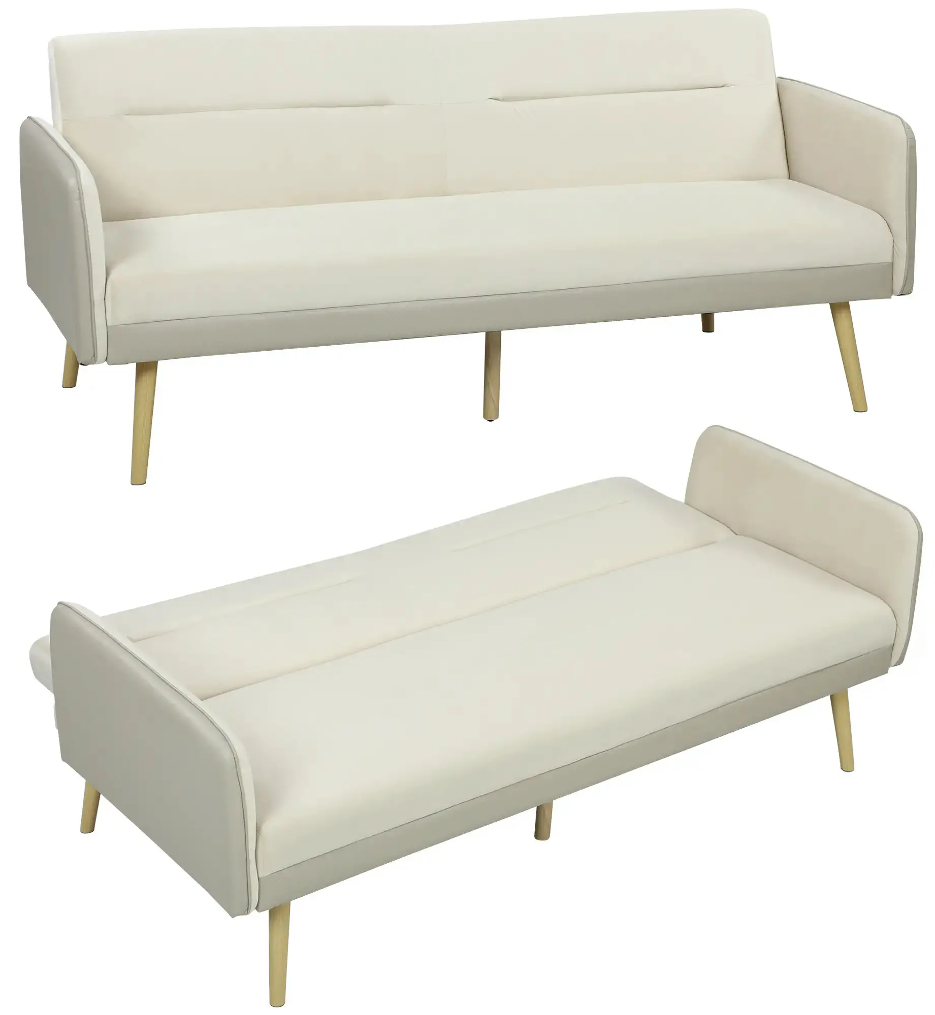 Диван раскладной Homcom 83B-634V00BG (Beige) - 3