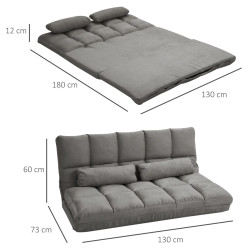 Напольный диван Homcom 833-932V01CG (Dark Grey) Thumb