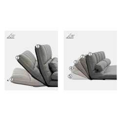 Напольный диван Homcom 833-932V01CG (Dark Grey) Thumb