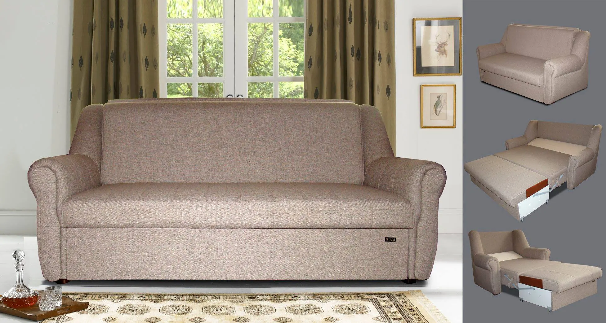 Canapea ICAM Narcis 1 (Beige) - 2