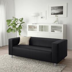 Canapea cu 2 locuri Ikea Klippan (Bomstad Negru) Thumb