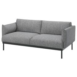 Canapea Ikea Applaryd 2-locuri (Lejde Gri/Negru)