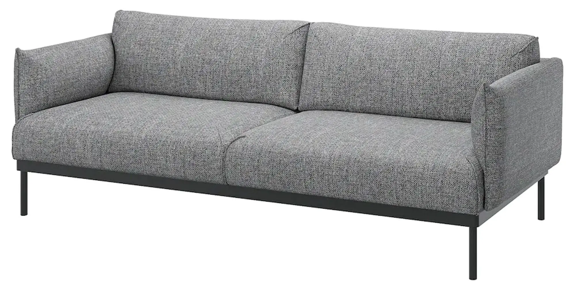 Canapea Ikea Applaryd 3-locuri (Lejde Gri/Negru)