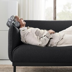 Canapea Ikea Applaryd/Gunnared 2 locuri (Negru) Thumb